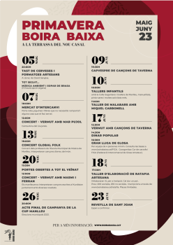 Primavera Boira Baixa activitats maig i juny 2023