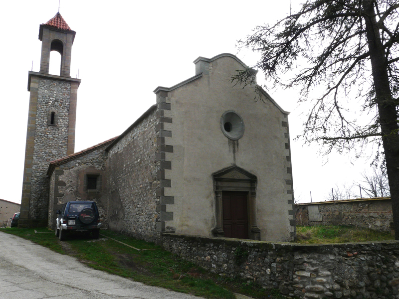 Imatge actual de l’església de Sant Esteve de Vila-setrú.