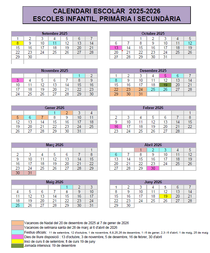 Calendari escolar 2025-2026  escoles infantil, primària i secundària.png