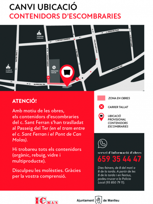 Canvi ubicació contenidors