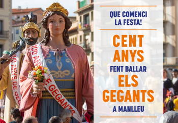 Cartell expo 100 anys gegants Museu del Ter