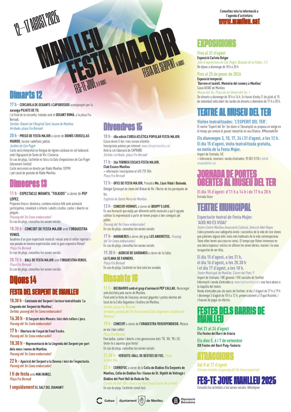 CARTELL amb programació FM 25