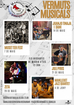 Vermuts musicals Manlleuet cartell